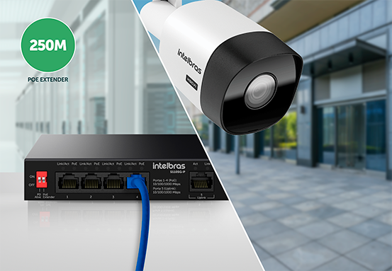 Maior alcance PoE