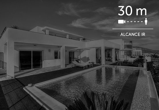 Infravermelho com alcance de até 30 metros