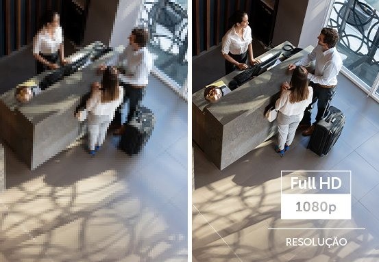 Mais detalhes com imagens Full HD