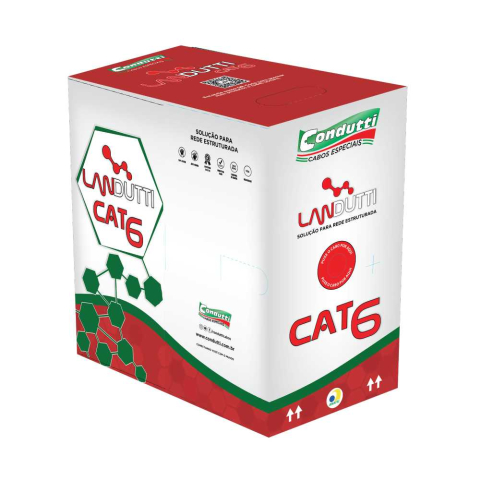 CABO LANDUTTI UTP CAT6 CMX 4 PARES 23AWG 305M AZUL - CONDUTTI