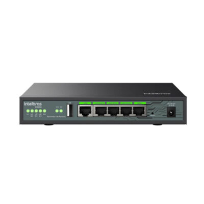 ROTEADOR FIREWALL GERENCIAVEL R 3005G - VPN 5 PORTAS + USB - INTELBRAS