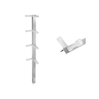 HASTE CANTONEIRA 75 CM COM 8 ISOLADORES MAIA BRANCO - CONFISEG