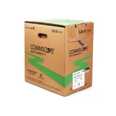 CABO UTP CAT6 4P 24AWG CM 305M AZUL AMP - COMMSCOPE