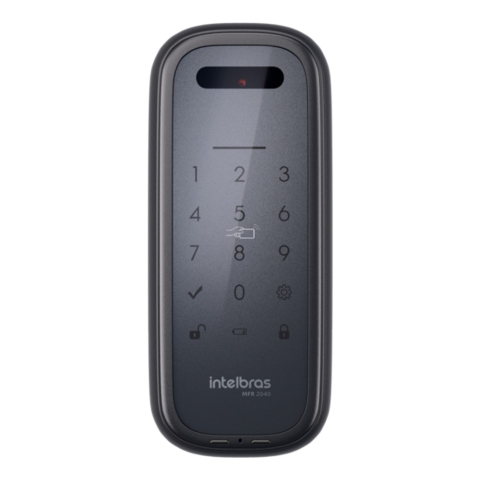 FECHADURA DIGITAL SOBREPOR INTELIGENTE ACESSO VIA PALMA DA MAO MFR 2040 - INTELBRAS