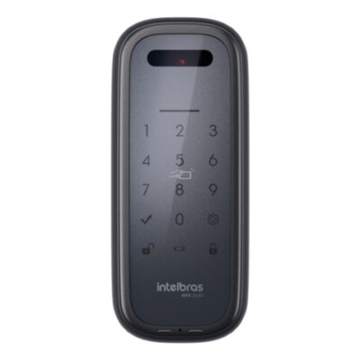 FECHADURA DIGITAL SOBREPOR INTELIGENTE ACESSO VIA PALMA DA MAO MFR 2040 - INTELBRAS