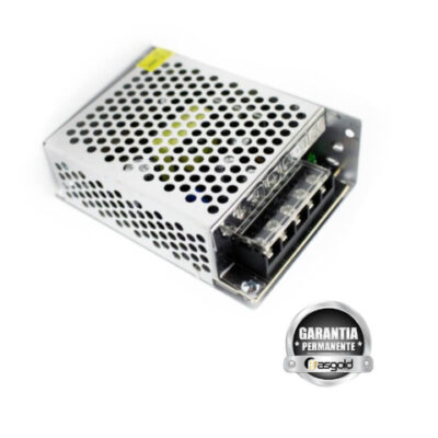 FONTE 12V 5A GRADEADA COM PROTETOR DE SURTO E INTERFERENCIA - FASGOLD