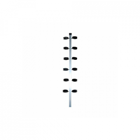 HASTE PARA CERCA ELETRICA 25X25 1 METRO COMPLETA - CONFISEG