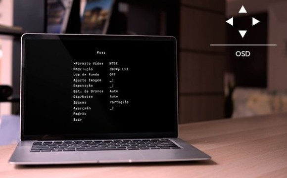 Multirrecursos com o menu OSD