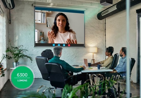 Imagens projetadas com mais luminosidade