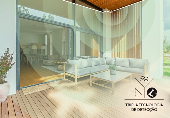 Sensor com tripla tecnologia