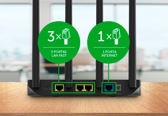 Praticidade e qualidade para conexões Wi-Fi e também cabeadas