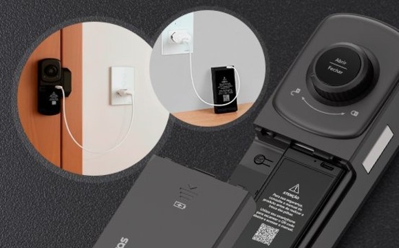 Bateria recarregavel com até 10 meses de autonomia