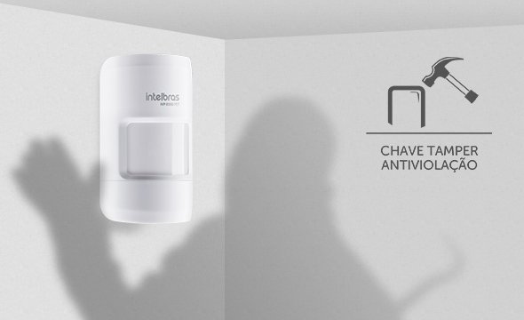 Chave tamper antiviolação frontal e traseira