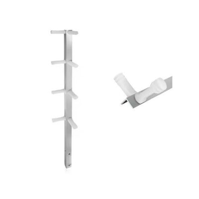 HASTE CANTONEIRA 75 CM COM 8 ISOLADORES MAIA BRANCO