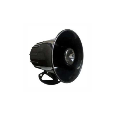 SIRENE ELETRONICA 115DB COM MENSAGEM ESTE PATRIMONIO FOI VIOLADO