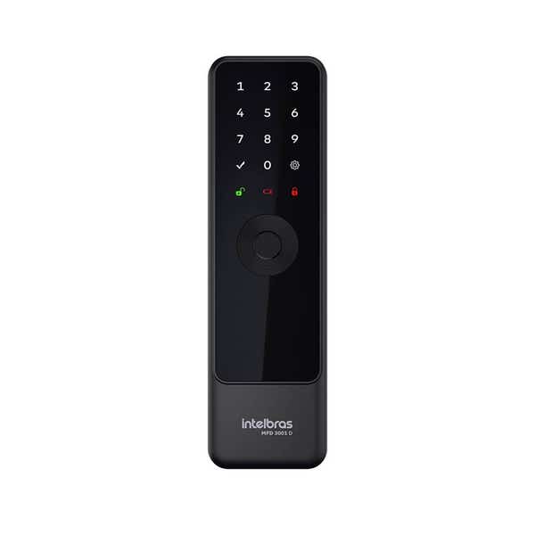 FECHADURA INTELIGENTE DE EMBUTIR MFD 3001 D PRETA INTELBRAS