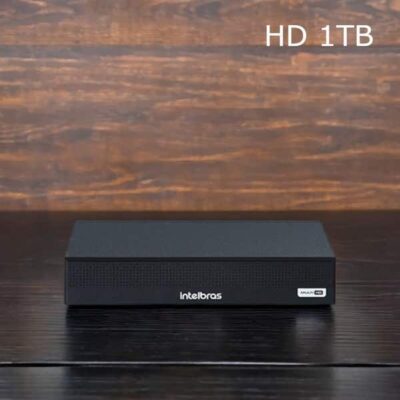 STAND ALONE NVR 04 CANAIS MULTI HD MHDX 1204 C DUAL AUDIO HD 1TB INTELBRAS