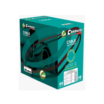 BOBINA CABO MULTICAMERAS 4P 300MT PRETO - CONDUTTI